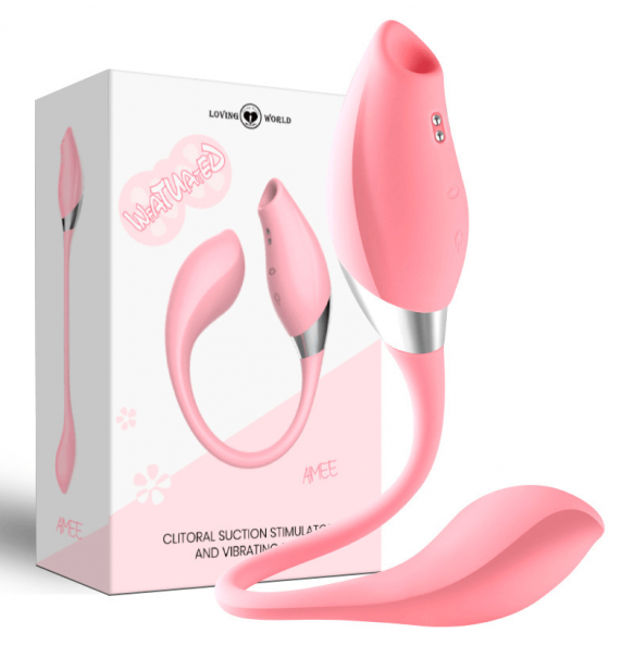 LOVING WORLD - AIMEE Clitoral Suction Stimulator Vibrator (Chargeable - Pink)